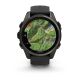 Garmin Armbanduhr Fenix 8 Sapphire Schwarz/Carbongrau Titan DLC ⌀ 43mm AMOLED