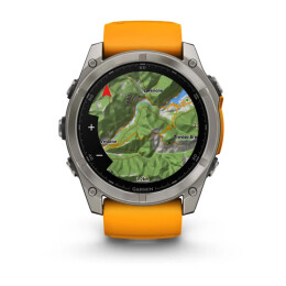 Garmin Armbanduhr Fenix 8 Sapphire Graphit/Titanium Titan ⌀ 51mm AMOLED