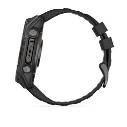 Garmin Armbanduhr Fenix 8 Sapphire Schwarz/Carbongrau Titan DLC ⌀ 51mm AMOLED