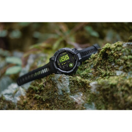 Garmin Armbanduhr Instinct 3 Amoled 45 mm Schwarz mit Silikon-Wechselarmband 22 mm Schwarz