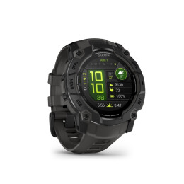 Garmin Armbanduhr Instinct 3 Amoled 50 mm Schwarz mit Silikon-Wechselarmband 26 mm Kohle