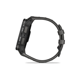 Garmin Armbanduhr Instinct 3 Amoled 50 mm Schwarz mit Silikon-Wechselarmband 26 mm Kohle