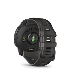 Garmin Armbanduhr Instinct 3 Amoled 50 mm Schwarz mit Silikon-Wechselarmband 26 mm Kohle