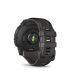 Garmin Armbanduhr Instinct 3 Amoled 50 mm Schwarz mit Silikon-Wechselarmband 26 mm Kohle