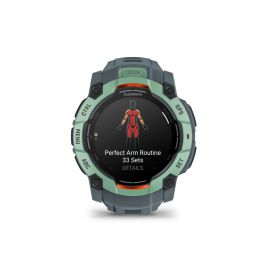 Garmin Armbanduhr Instinct 3 Amoled 50 mm Twilight/Neo mit Silikon-Wechselarmband 26 mm Twilight