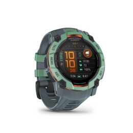 Garmin Armbanduhr Instinct 3 Amoled 50 mm Twilight/Neo mit Silikon-Wechselarmband 26 mm Twilight