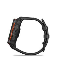 Garmin Armbanduhr Instinct 3 Solar 45 mm Schwarz mit Silikon-Wechselarmband 22 mm Schwarz