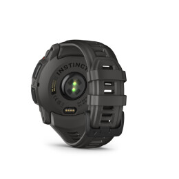 Garmin Armbanduhr Instinct 3 Solar 50 mm Kohle/Schwarz mit Silikon-Wechselarmband 26 mm Kohle