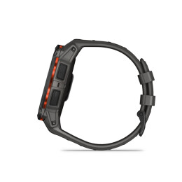 Garmin Armbanduhr Instinct 3 Solar 50 mm Kohle/Schwarz mit Silikon-Wechselarmband 26 mm Kohle