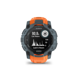 Garmin Armbanduhr Instinct 3 Solar 50 mm Twilight mit Silikon-Wechselarmband 26 mm Solstice