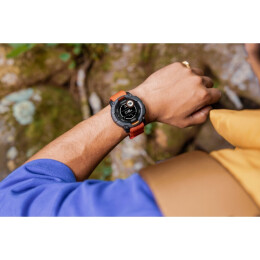 Garmin Armbanduhr Instinct 3 Solar 50 mm Twilight mit Silikon-Wechselarmband 26 mm Solstice