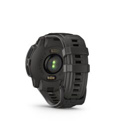 Garmin Armbanduhr Instinct E 45 mm Kohle/Schwarz mit Silikon-Wechselarmband 22 mm Kohle