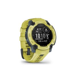 Garmin Armbanduhr Instinct E 45 mm Twilight/Electric Lime mit Silikon-Wechselarmband 22 mm Electric Lime