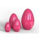 Engels Kerzen Gelackte Oster-Ei-Objektkerze Glanz-Lack Pink M Nr. 3 glänzend, Ø 8 H 12 cm