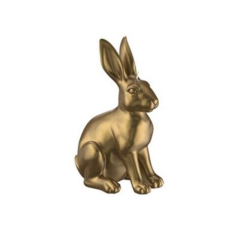 Engels Kerzen Gelackte Objektkerze Hase Glanz-Lack Gold Metallic