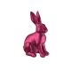 Engels Kerzen Gelackte Objektkerze Hase Glanz-Lack Pink Metallic