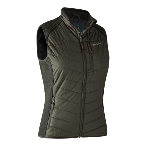 Deerhunter Damen Wattierte Weste mit Strick Lady Caroline Timber 44