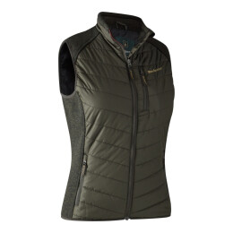 Deerhunter Damen Wattierte Weste mit Strick Lady Caroline Timber 44