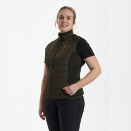 Deerhunter Damen Wattierte Weste mit Strick Lady Caroline Timber 44