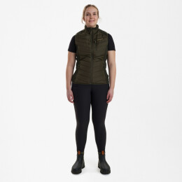 Deerhunter Damen Wattierte Weste mit Strick Lady Caroline Timber 44