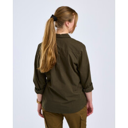 Pinewood Damen Bluse Safari Mossgreen 2XL