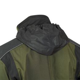 PSS X-Treme Rain Durchgehjacke gr&uuml;n/schwarz XXL