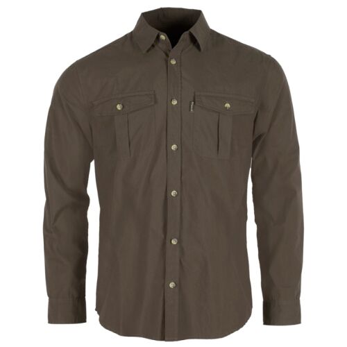 Pinewood Herren Hemd Safari Dark Olive L