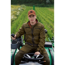 H&auml;rkila Herren Fleecejacke Kamko Dark Olive/Arabian Spice M