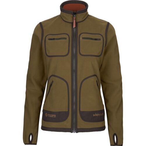 Härkila Damen Fleecejacke Kamko Dark olive/Arabian spice L