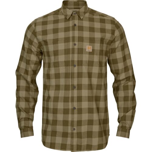 Härkila Herren Hemd Scandinavien Dark olive check L