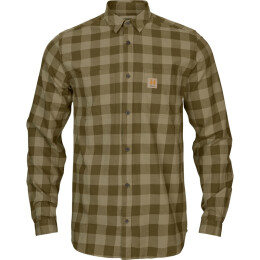 H&auml;rkila Herren Hemd Scandinavien Dark olive check L