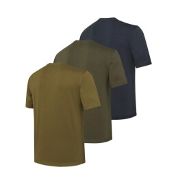 Beretta Herren T-Shirt 3er Set Corporate Green Stone, Ebony, FDE M