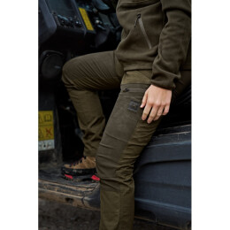 H&auml;rkila Damen Hose Fjell Dark olive/Willow green 32&quot; 40