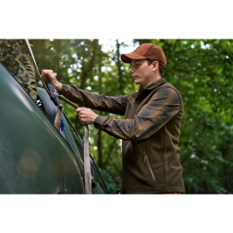 H&auml;rkila Herren Fleeceweste Fjell Hunting Green/Willow Green L