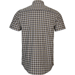 H&auml;rkila Herren Kurzarmhemd Fjell Naval Blue Check 3XL