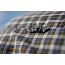 H&auml;rkila Herren Kurzarmhemd Fjell Naval Blue Check 3XL