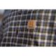Härkila Herren Kurzarmhemd Fjell Naval Blue Check 3XL
