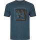 Härkila Herren T-Shirt H-Logo Sea Blue M