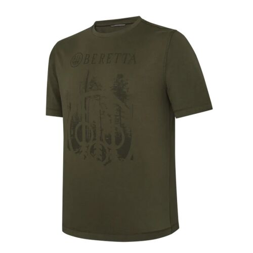 Beretta Herren T-Shirt Outline Dark Olive L