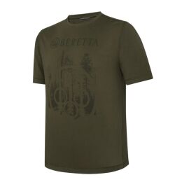 Beretta Herren T-Shirt Outline Dark Olive L