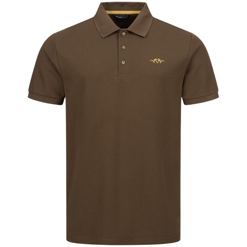 Blaser Herren Solid Poloshirt 25 Dunkelbraun L