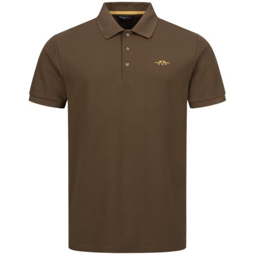 Blaser Herren Solid Poloshirt 25 Dunkelbraun L