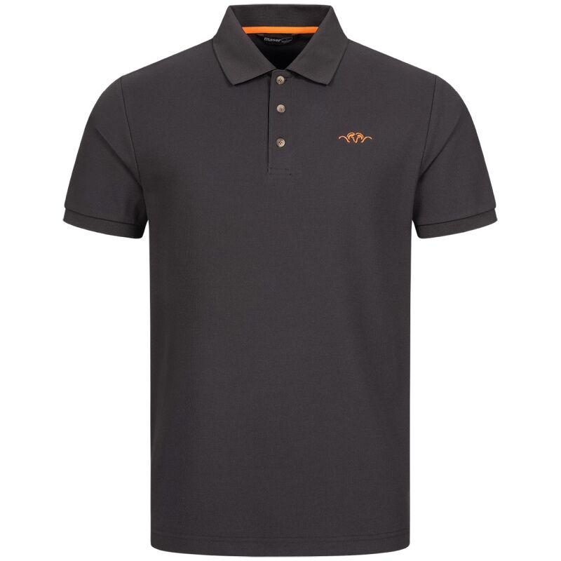 Blaser Herren Solid Poloshirt 25 Phantom M
