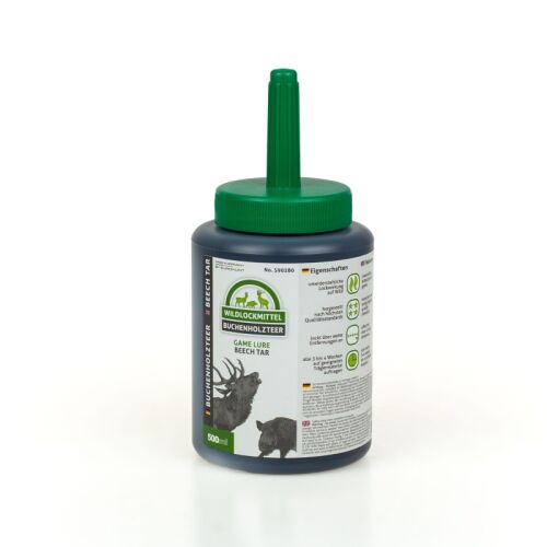 Eurohunt Qualitäts-Buchenholzteer Dose mit Pinsel 520 g