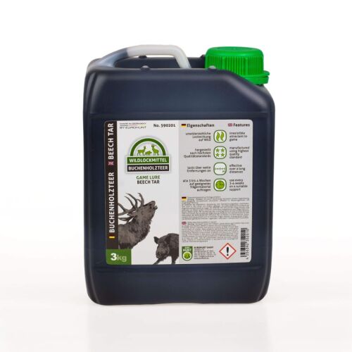 Eurohunt Qualitäts-Buchenholzteer Kanister 3 kg