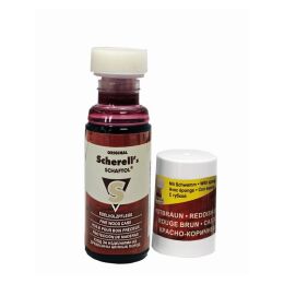 Ballistol Scherell s SCHAFTOL 50 ml Flasche mit Applikationsschwamm rotbraun