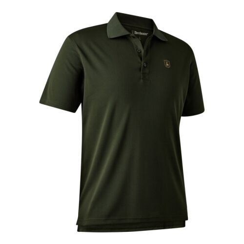 Deerhunter Herren Climate Poloshirt mit 37.5® Technology Forest Ember S