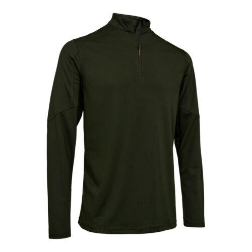 Deerhunter Herren Climate Langarm Shirt ½ -Zip mit 37.5® Technology Forest Ember 2XL