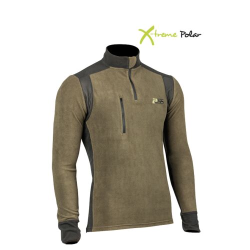 PSS X-Treme Polar Fleeceshirt Grün/Schwarz L