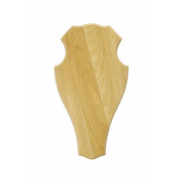 Eurohunt Troph&auml;enbrett f&uuml;r Reh- oder Hirschtroph&auml;en Eiche 1 hell 29 x 17 cm